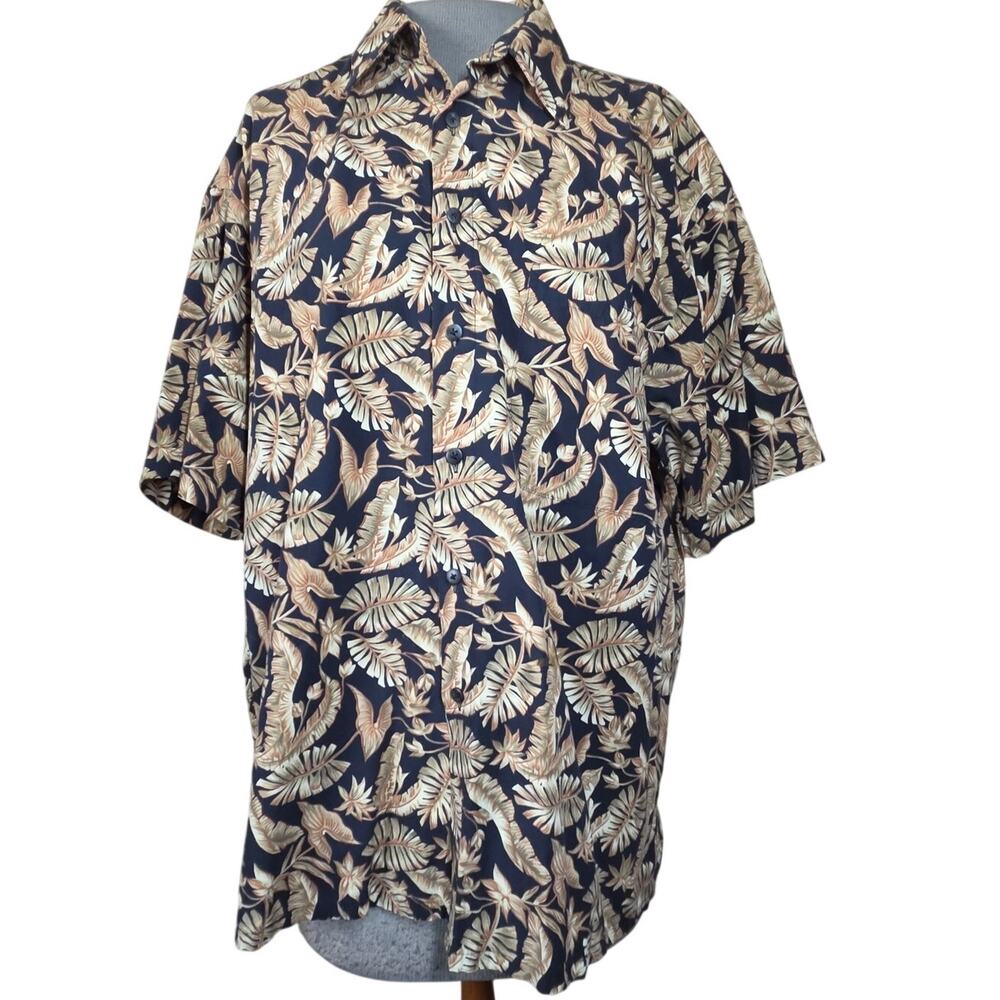 Short Sleeve Cotton Button Down Shirt Size Medium